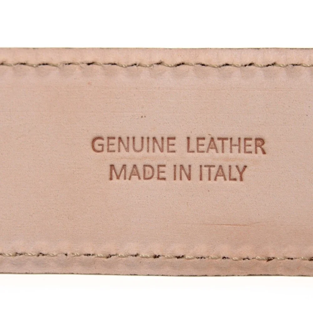 Di Bianco NWT Cut to Size Dress Belt In Solid Brown Suede Leather One Size